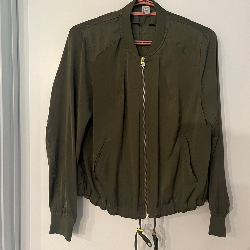 H&M Green Bomber Jacket